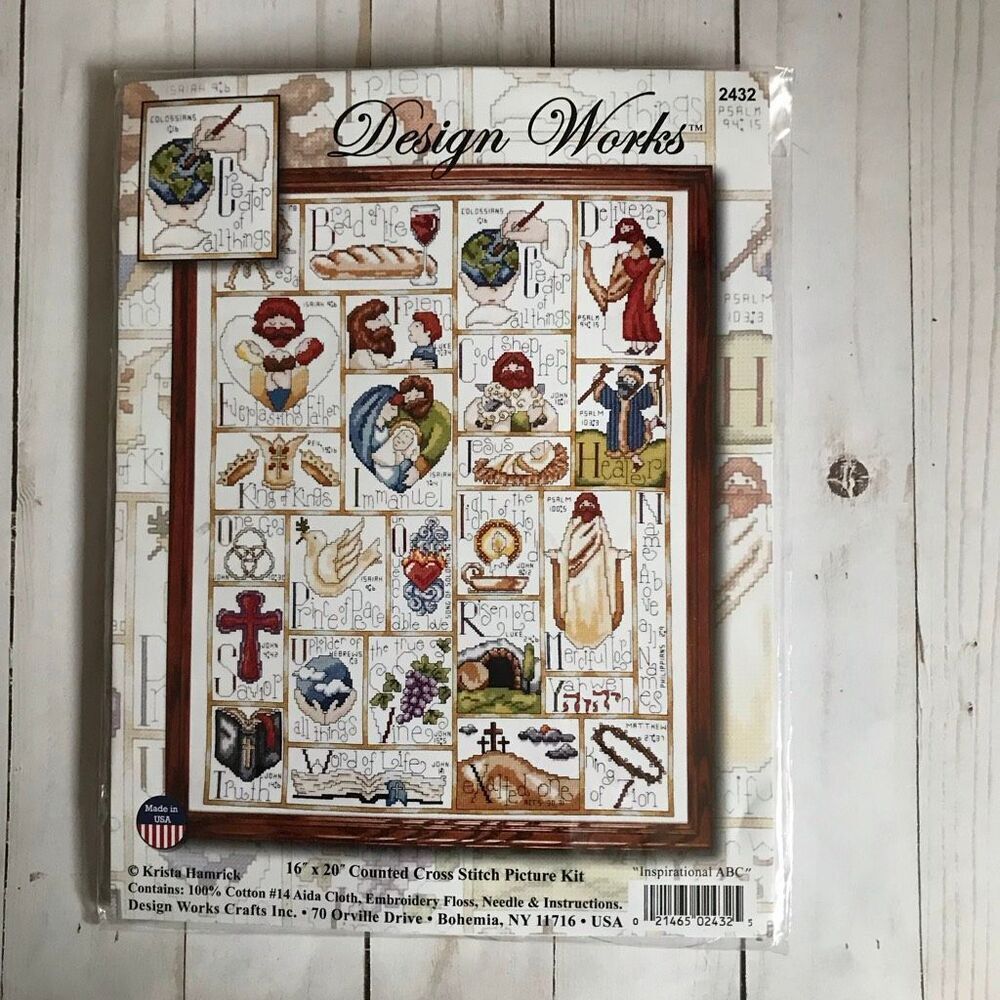 Design Works 2432 Counted Cross Stitch kit New Inspirational ABC religious